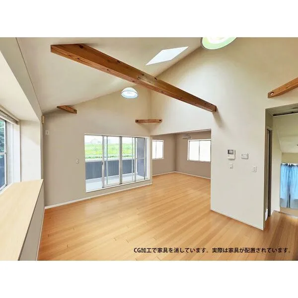 和光市白子3丁目 16帖のリビング奥は6帖のお部屋にすることも可能です!(別途工事費用が掛かります。)