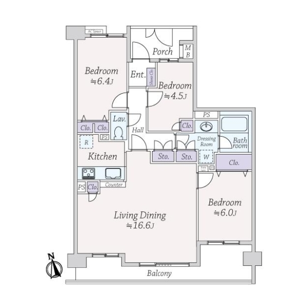 ナイスパークステイツ藤沢 間取図