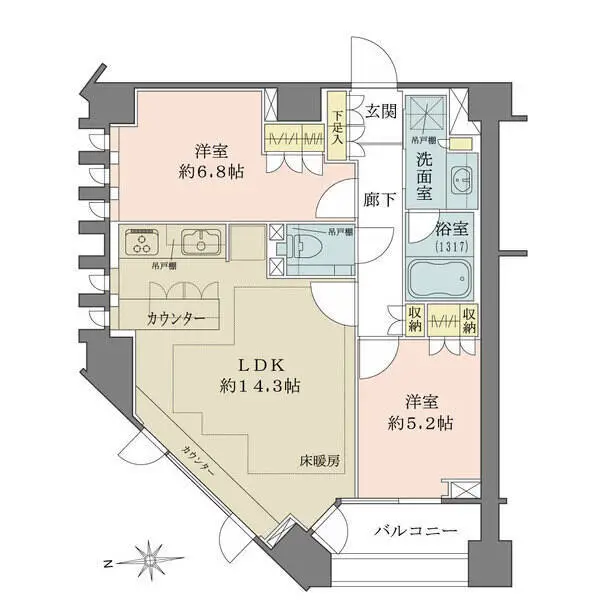 ザ・パークハウス代官山レジデンス 間取図
