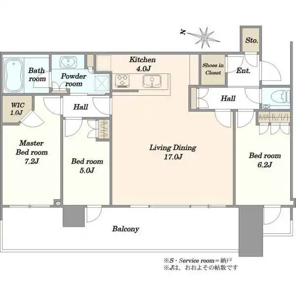 スカイズタワーガーデン 間取図