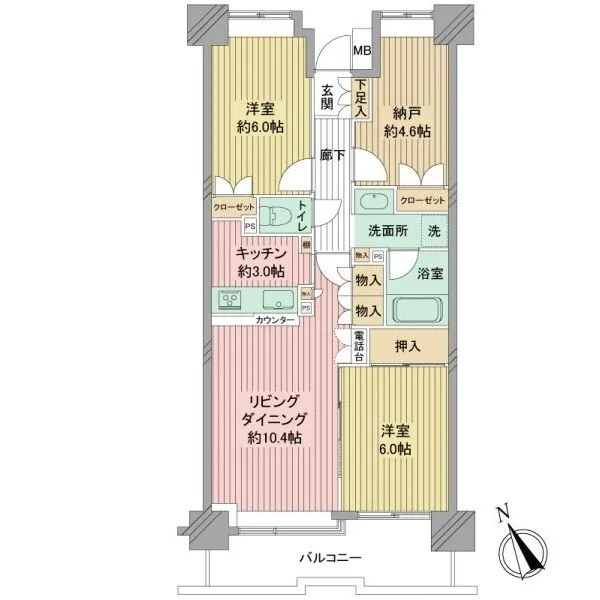 多摩川パークスクエア 間取図
