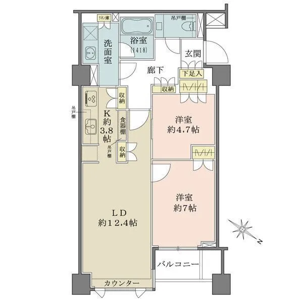 グランスイート六番町 間取図