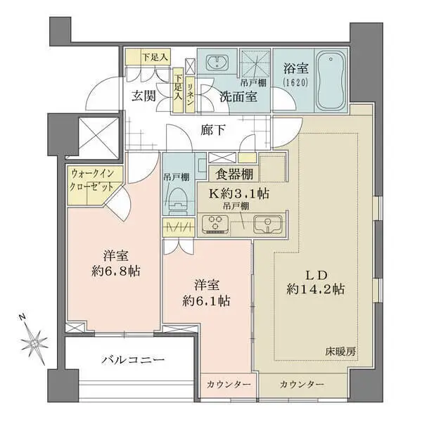 グランスイート麻布台ヒルトップタワー 間取図