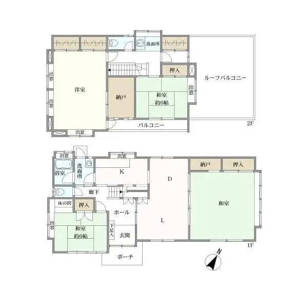 八王子市東中野 間取図