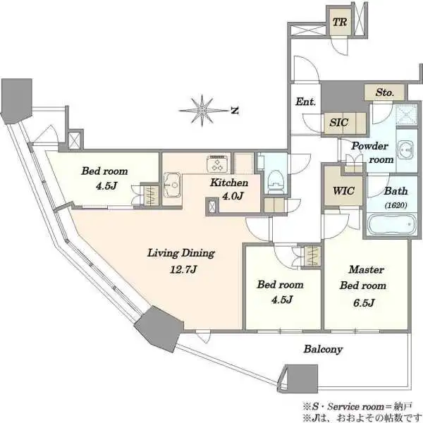 パークシティ武蔵小杉ザガーデンタワーズウエスト 間取図