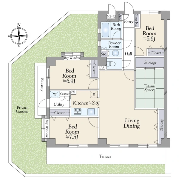 ライオンズマンション保谷 間取図