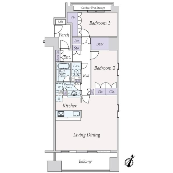 パークホームズ新小岩ステーションサイドレジデンス 間取図