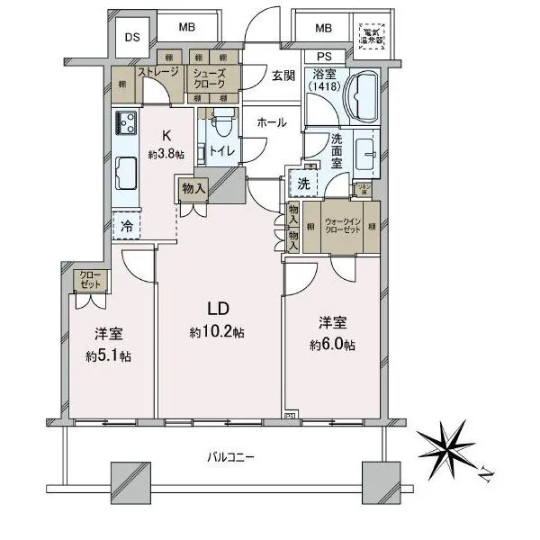 ザ・タワー大阪 間取図
