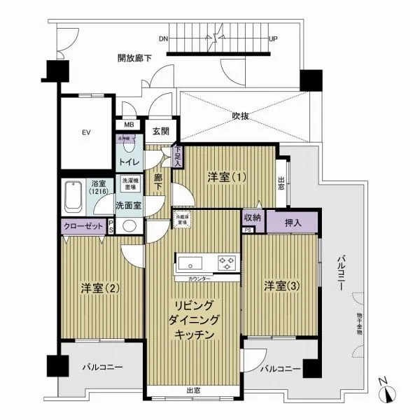 グランイーグル多摩川II 間取図