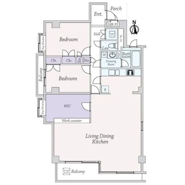 ラフィーヌ芦屋 間取図