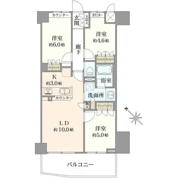 アイディーコート清瀬 間取図