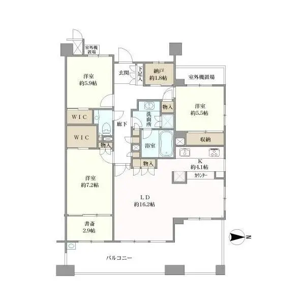 パークシティ北大路 間取図