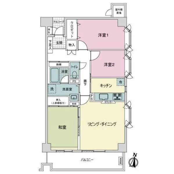 メイゾン仲池上 間取図