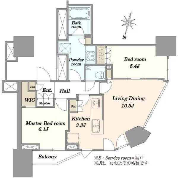 プラウドタワー東池袋ステーションアリーナ 間取図