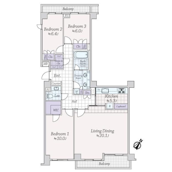 クラッシィハウス高輪 間取図