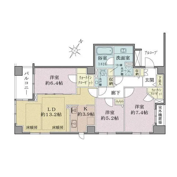 Ｂｒｉｌｌｉａ六義園 間取図