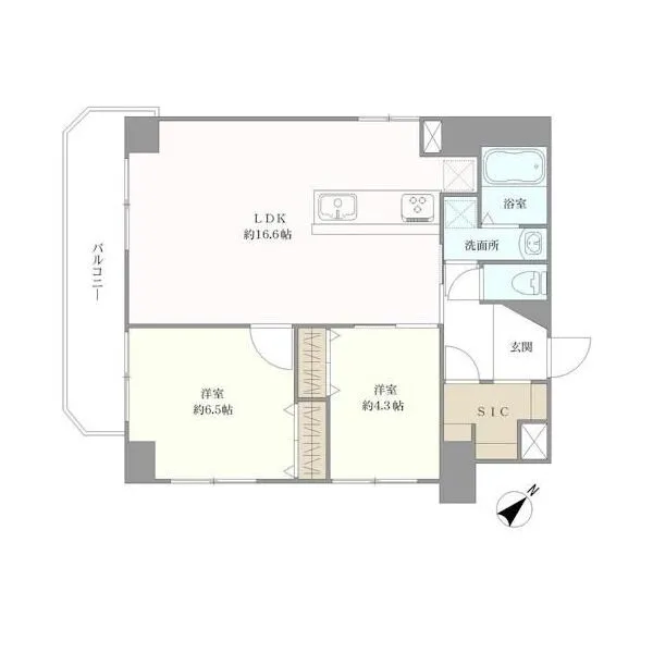 ライオンズマンション馬込 間取り図