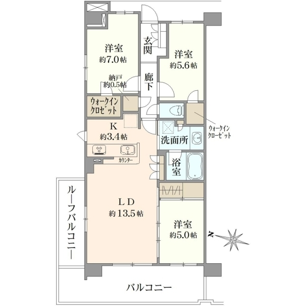オハナ船橋習志野台 間取図