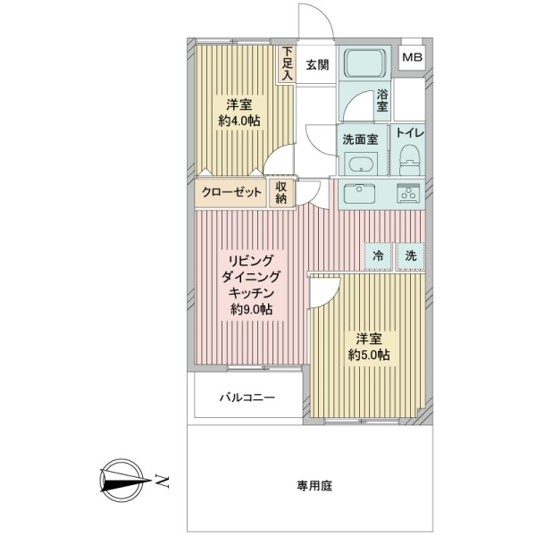 大岡山コーポラス 間取図