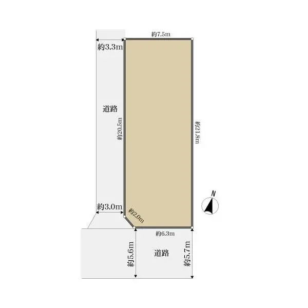 新宿区払方町 間取図