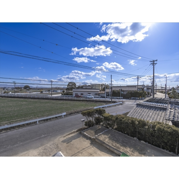 安城市川島町東屋敷 ベランダからの眺望です。