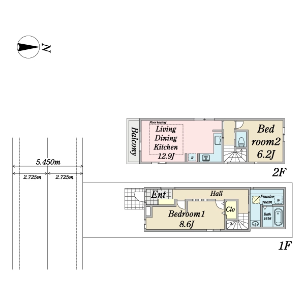 杉並区西荻北１丁目 間取図
