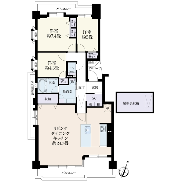 パークシティ新川崎・東３番街 間取図