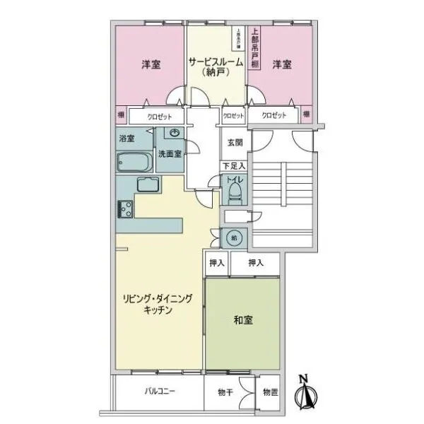 つつじが丘ハイムＤ棟 間取図