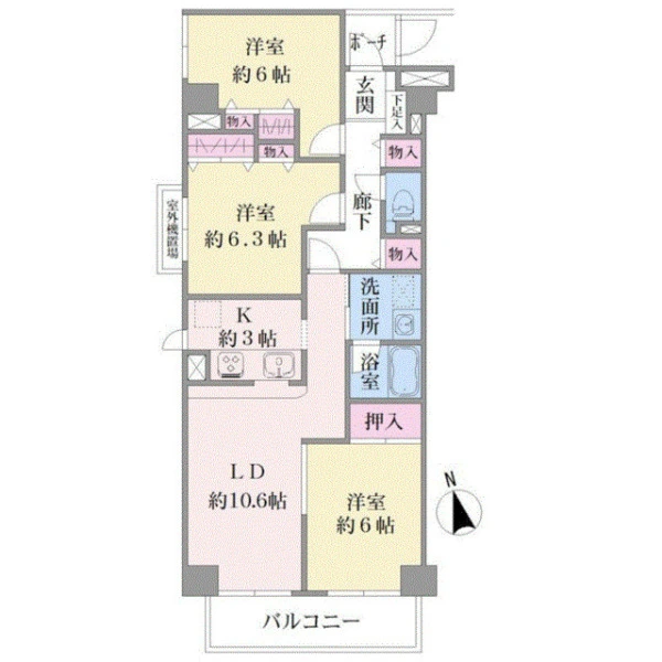 ハーズ赤門町 間取図