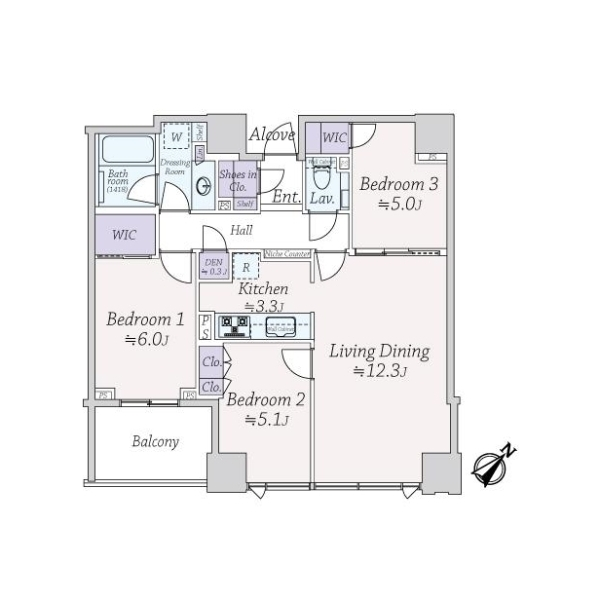 スカイフォレストレジデンス 間取図