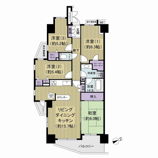 ジェイパーク王子神谷 間取図