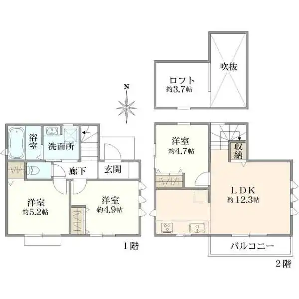 練馬区西大泉１丁目 間取図