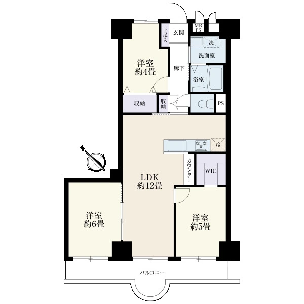 八王子セントラルマンション 間取図