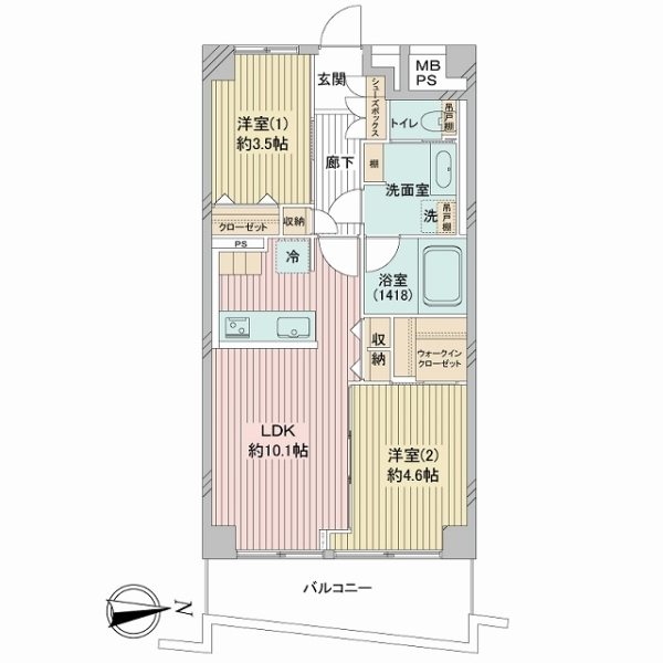 パレロワイヤル杉並 間取図