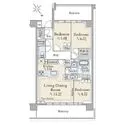 Ｂｒｉｌｌｉａ日吉三丁目 ２階北東・南西向きの角部屋／７３．０１平米の３ＬＤＫ＋ＷＩＣ＋ＳＩＣ＋Ｎタイプ