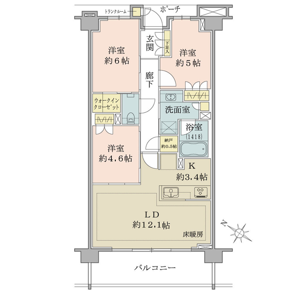 ブリリア仙川ザレジデンス 間取図