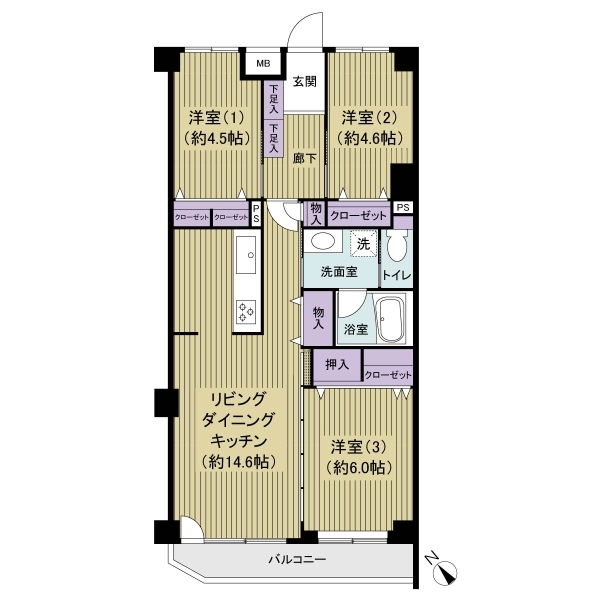 ルミネ鷺沼第２ 間取図