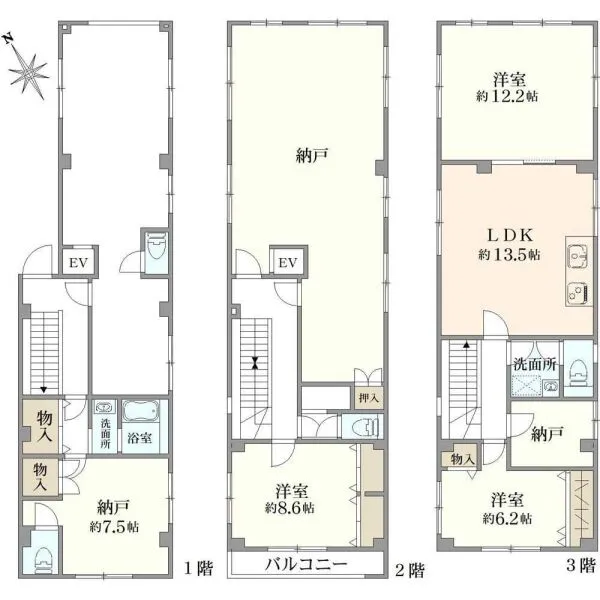 足立区中央本町4丁目 間取図