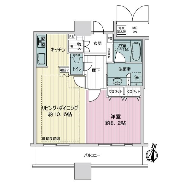 ライオンズタワー千種 間取図