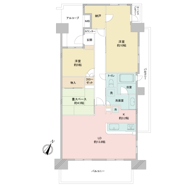 グランスイート玉川上水 間取図