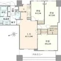 アトラスタワー北千住 間取図