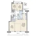 ヒルトップコートきらめきの街四番館 間取図