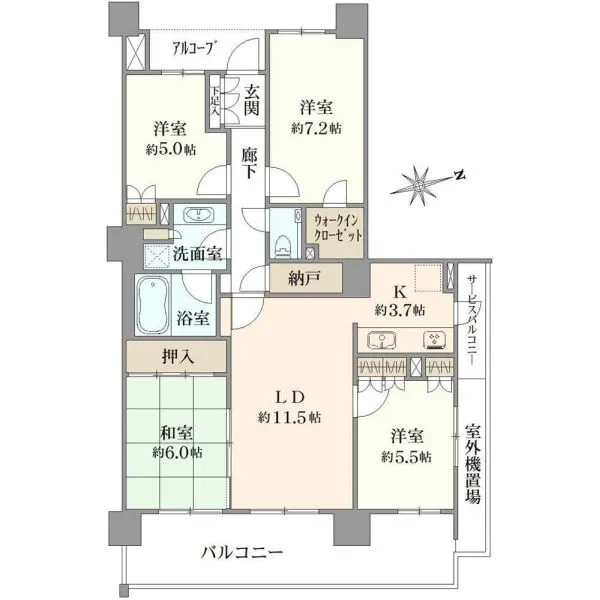 ザ・ステージオパークフロントタワー 間取図