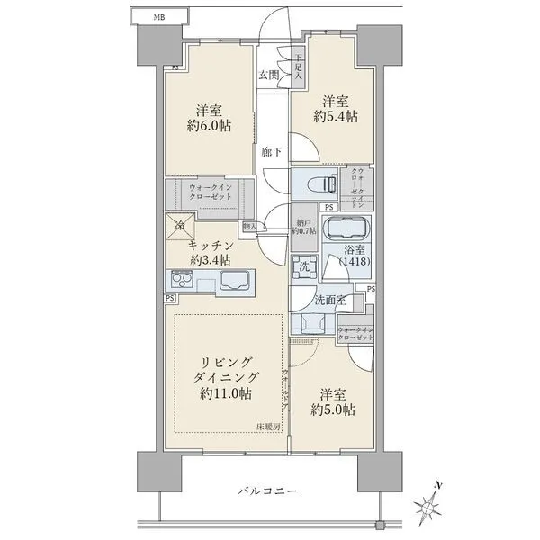 ＳＨＩＮＴＯ　ＣＩＴＹ（シントシティ） 間取図