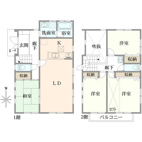 横浜市緑区鴨居７丁目 間取図