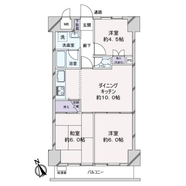 ルックハイツ金町 間取図
