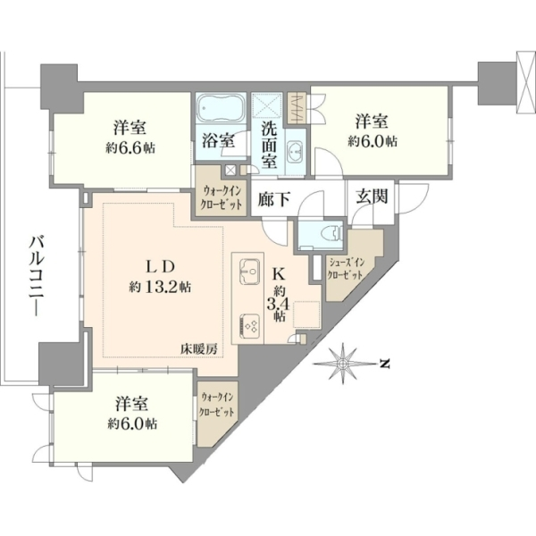 プラウドシティ小竹向原グランドコート 間取図