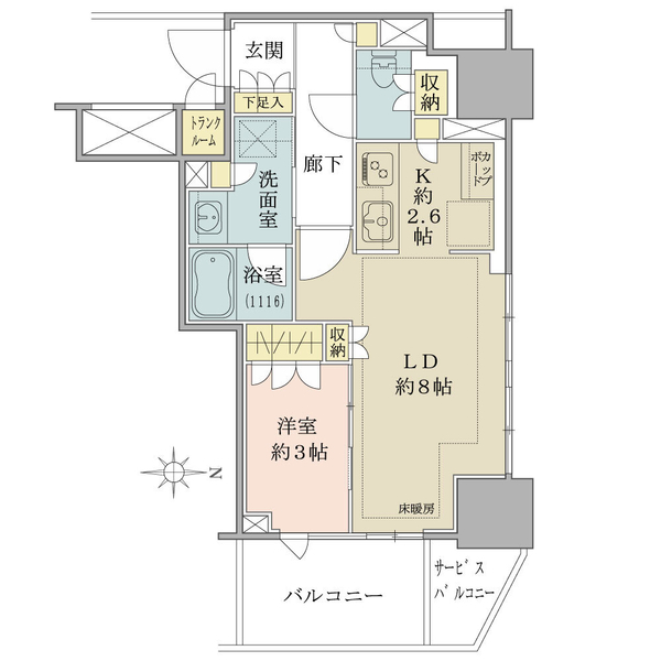 ブリリアタワー池袋ウエスト 間取図
