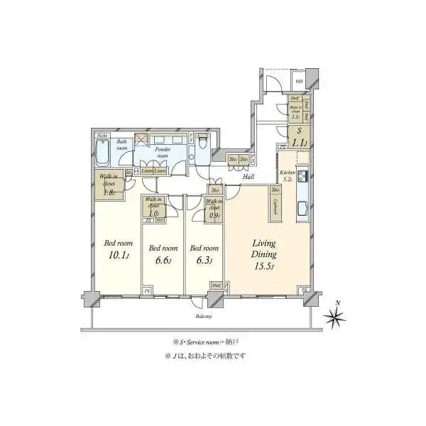 ザ・パークハウス西麻布霞町 間取図