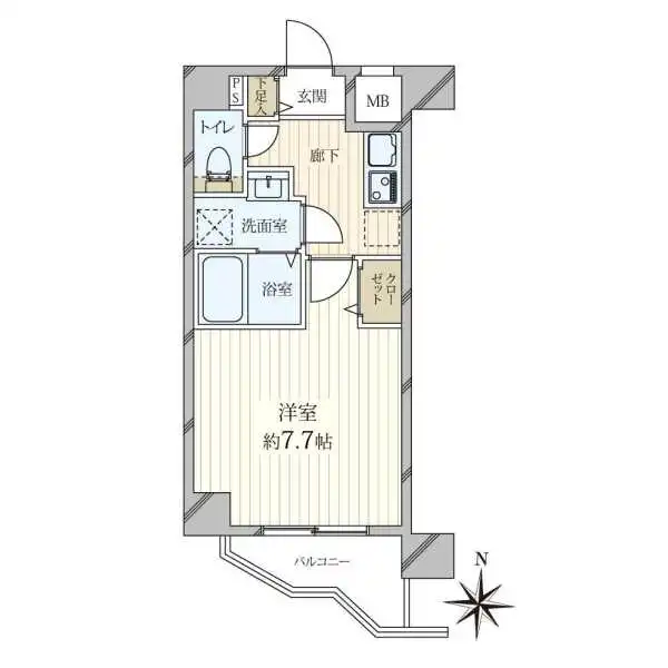 プレール・ドゥーク住吉II 間取図